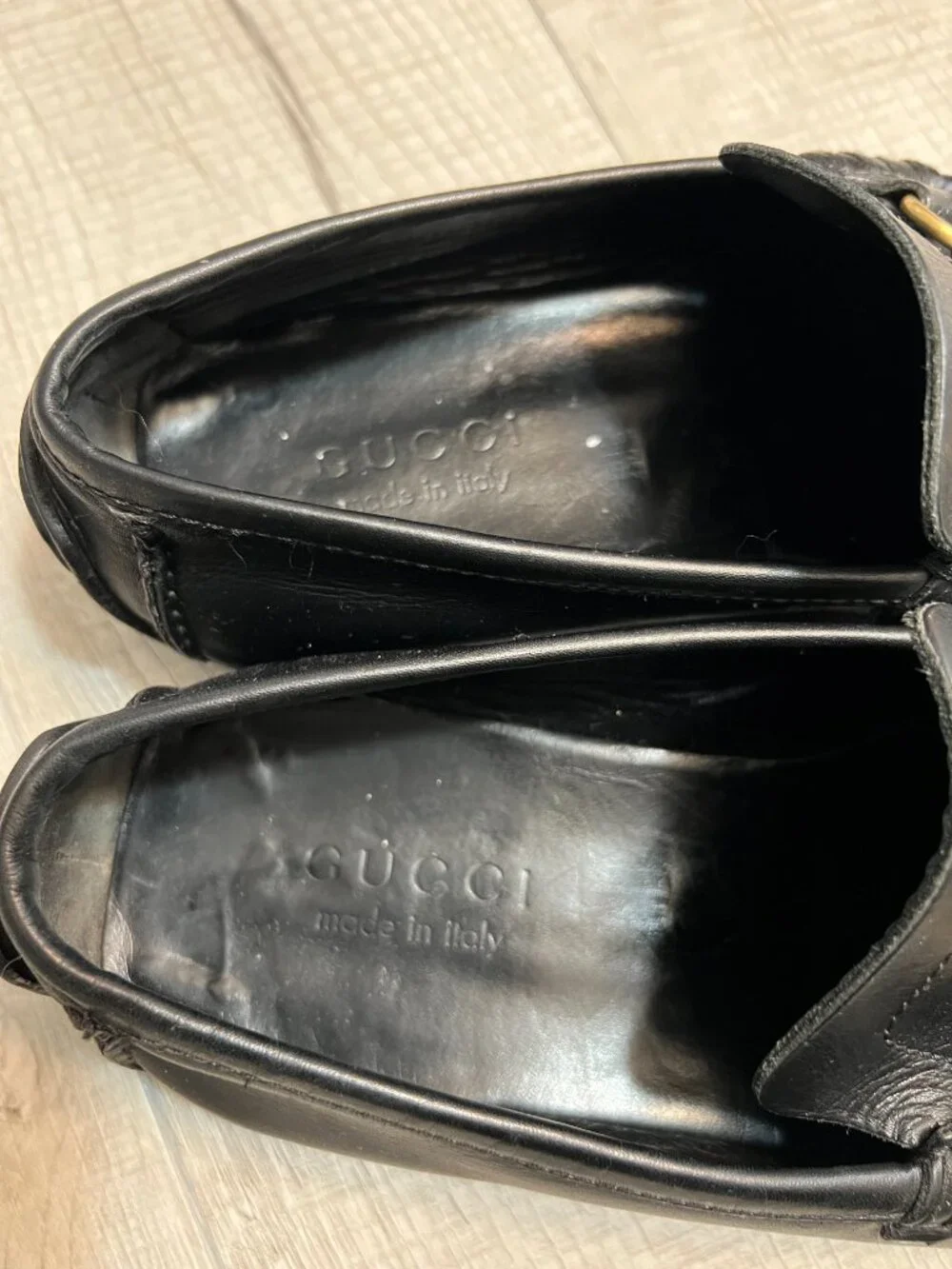 Gucci Horsebit Black Leather Loafers Old Money Preppy Quiet Luxury Men's 8